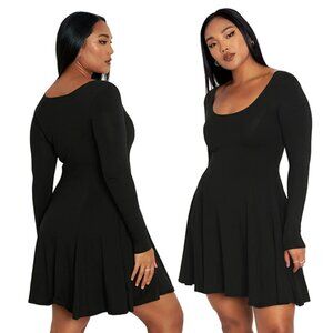 BlackMilk Long Sleeve Evil Cheerleader Dress - Size M - Black